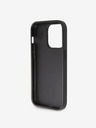 Guess Guess PU Fixed Glitter 4G Metal Logo Zadní Kryt pro iPhone 15 Pro Max Black
