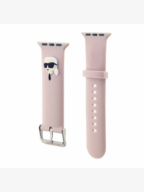 Karl Lagerfeld Karl Lagerfeld Karl Head NFT Řemínek pro Apple Watch 38/40/41 Pink