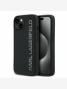 Karl Lagerfeld Karl Lagerfeld 3D Rubber Glitter Logo Zadní Kryt pro iPhone 13 Black
