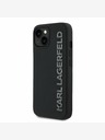 Karl Lagerfeld Karl Lagerfeld 3D Rubber Glitter Logo Zadní Kryt pro iPhone 13 Black