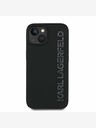 Karl Lagerfeld Karl Lagerfeld 3D Rubber Glitter Logo Zadní Kryt pro iPhone 13 Black