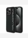 Karl Lagerfeld Karl Lagerfeld 3D Rubber Glitter Logo Zadní Kryt pro iPhone 13 Pro Black