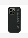 Karl Lagerfeld Karl Lagerfeld 3D Rubber Glitter Logo Zadní Kryt pro iPhone 13 Pro Black