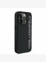Karl Lagerfeld Karl Lagerfeld 3D Rubber Glitter Logo Zadní Kryt pro iPhone 13 Pro Black