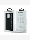 Karl Lagerfeld Karl Lagerfeld 3D Rubber Glitter Logo Zadní Kryt pro iPhone 13 Pro Black