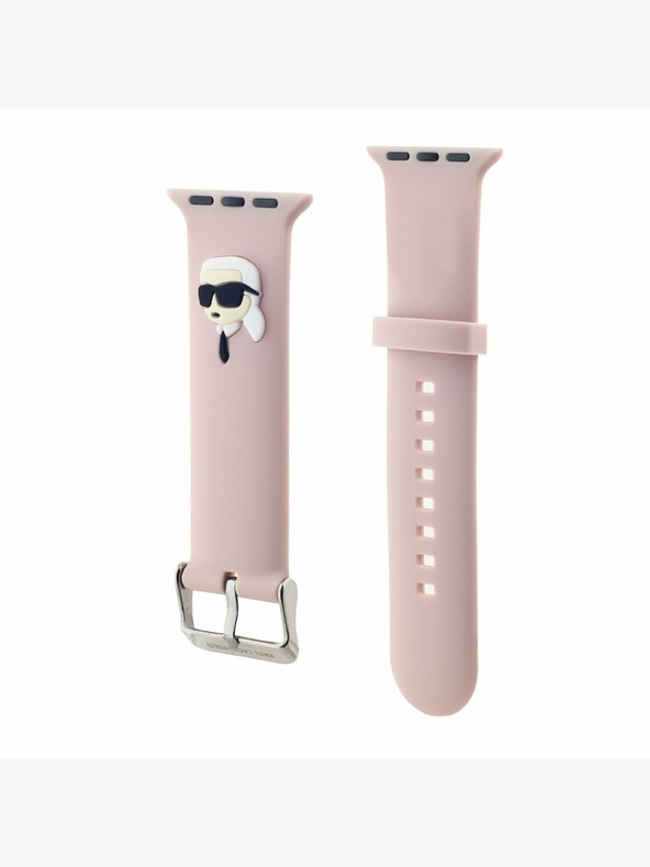Karl Lagerfeld Karl Lagerfeld Karl Head NFT Řemínek pro Apple Watch 42/44/45/46/49 Pink