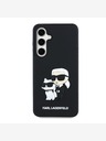 Karl Lagerfeld Karl Lagerfeld 3D Rubber Karl and Choupette Zadní Kryt pro Samsung Galaxy S24 FE Black