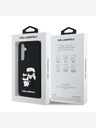 Karl Lagerfeld Karl Lagerfeld 3D Rubber Karl and Choupette Zadní Kryt pro Samsung Galaxy S24 FE Black