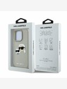 Karl Lagerfeld Karl Lagerfeld 3D Rubber Double Heads Zadní Kryt pro iPhone 16 Pro Max Beige