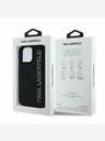 Karl Lagerfeld Karl Lagerfeld 3D Rubber Glitter Logo Zadní Kryt pro iPhone 15 Pro Black