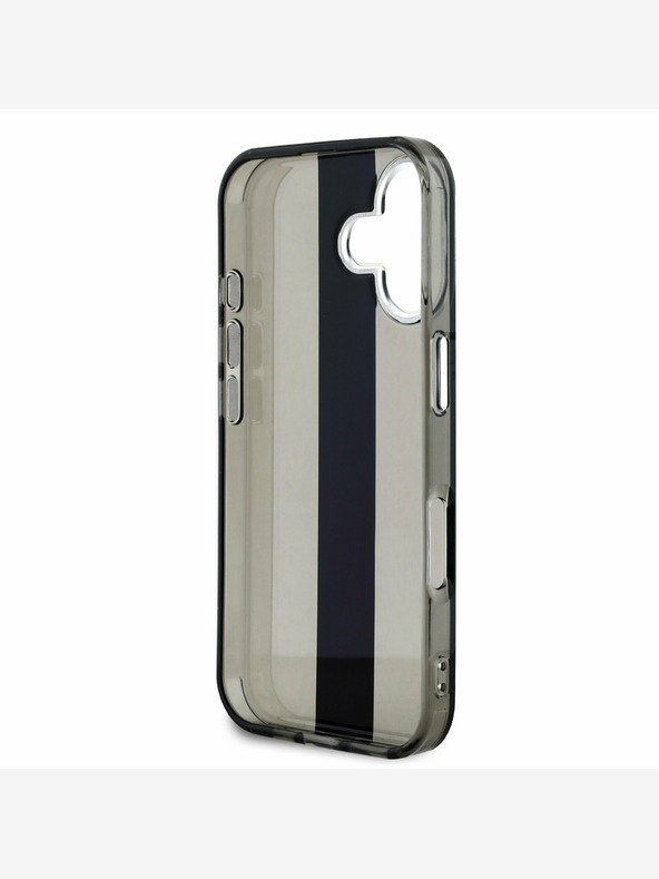 Karl Lagerfeld Karl Lagerfeld IML Stripe Logo Zadní Kryt pro iPhone 16 Black