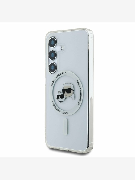 Karl Lagerfeld Karl Lagerfeld IML K&CH Heads MagSafe Zadní Kryt pro Samsung Galaxy S25+ Transparent