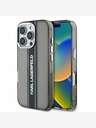 Karl Lagerfeld Karl Lagerfeld IML Stripe Logo Zadní Kryt pro iPhone 16 Pro Black