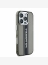 Karl Lagerfeld Karl Lagerfeld IML Stripe Logo Zadní Kryt pro iPhone 16 Pro Black