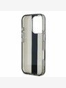 Karl Lagerfeld Karl Lagerfeld IML Stripe Logo Zadní Kryt pro iPhone 16 Pro Black
