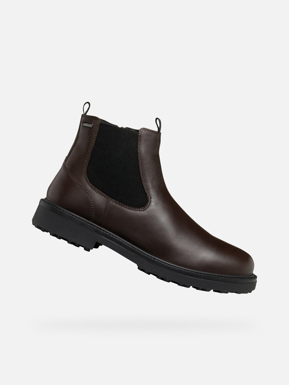 Geox Hnědá pánská kotníková obuv Geox Lagorai + Grip A
