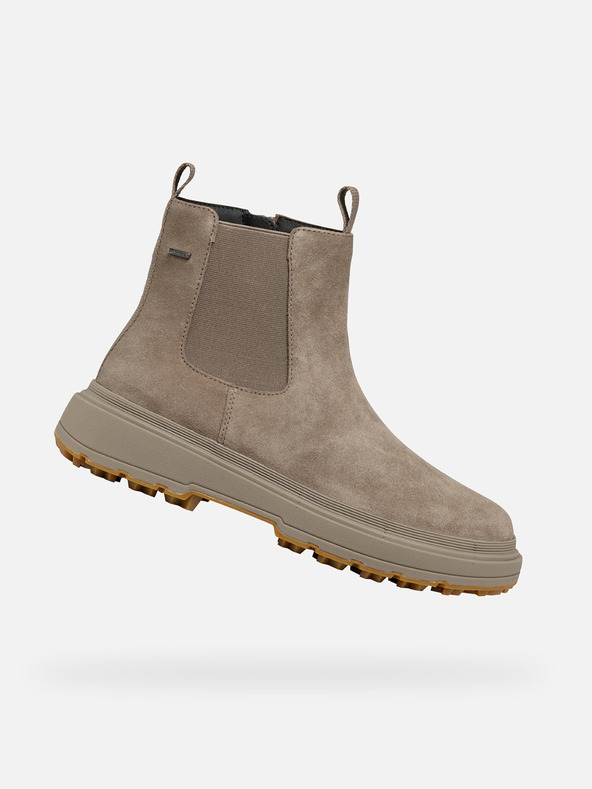 Geox Béžová dámská kotníková obuv Geox Lamidie + grip abx