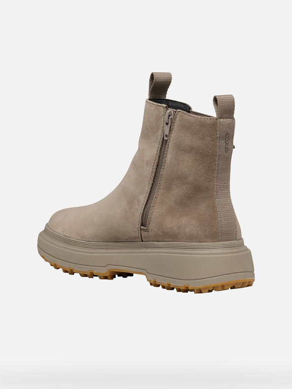 Geox Béžová dámská kotníková obuv Geox Lamidie + grip abx