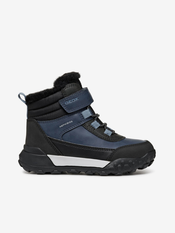 Geox Modrá chlapecká kotníková obuv Geox Trekkyup Abx Junior