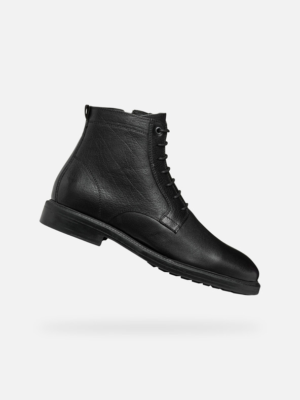 Geox Černá pánská kotníková obuv Geox Tiberio