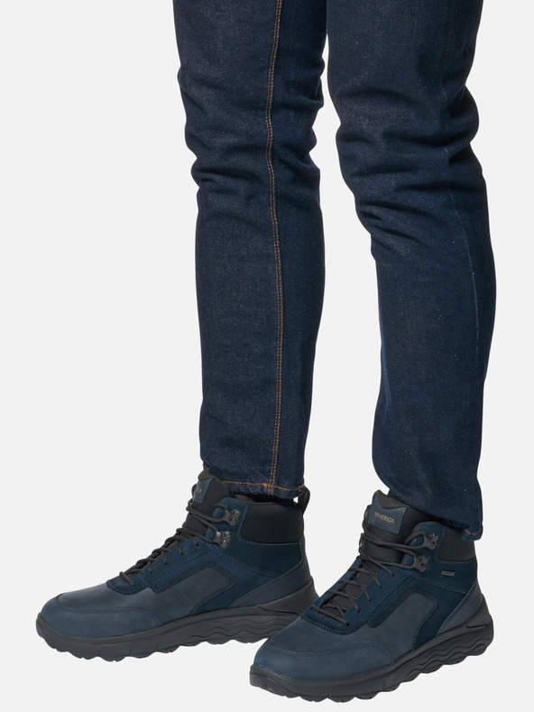 Geox Tmavě modrá pánská kotníková obuv Geox Spherica 4X4 ABX