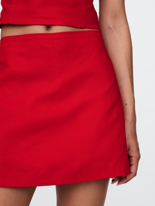 GAP Lněná kraťasová sukně GAP