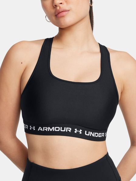 Under Armour Dámská podprsenka Under Armour Crossback Mid Bra-BLK