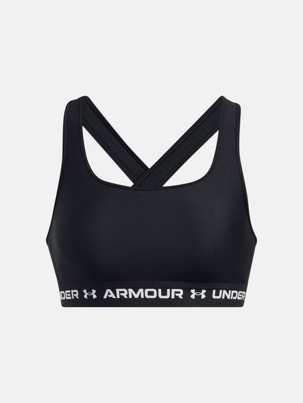 Under Armour Dámská podprsenka Under Armour Crossback Mid Bra-BLK