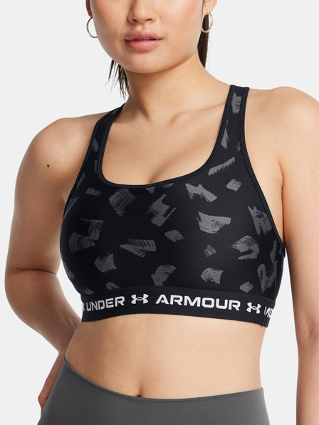 Under Armour Dámská podprsenka Under Armour Crossback Mid Print-BLK