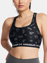 Under Armour Dámská podprsenka Under Armour Crossback Mid Print-BLK