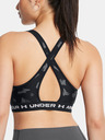 Under Armour Dámská podprsenka Under Armour Crossback Mid Print-BLK
