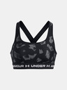Under Armour Dámská podprsenka Under Armour Crossback Mid Print-BLK