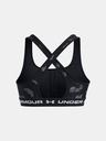 Under Armour Dámská podprsenka Under Armour Crossback Mid Print-BLK