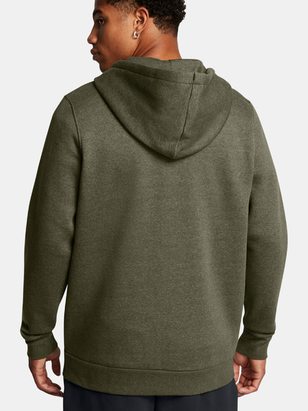 Under Armour Pánská mikina Under Armour UA Icon Fleece FZ Hood-GRN