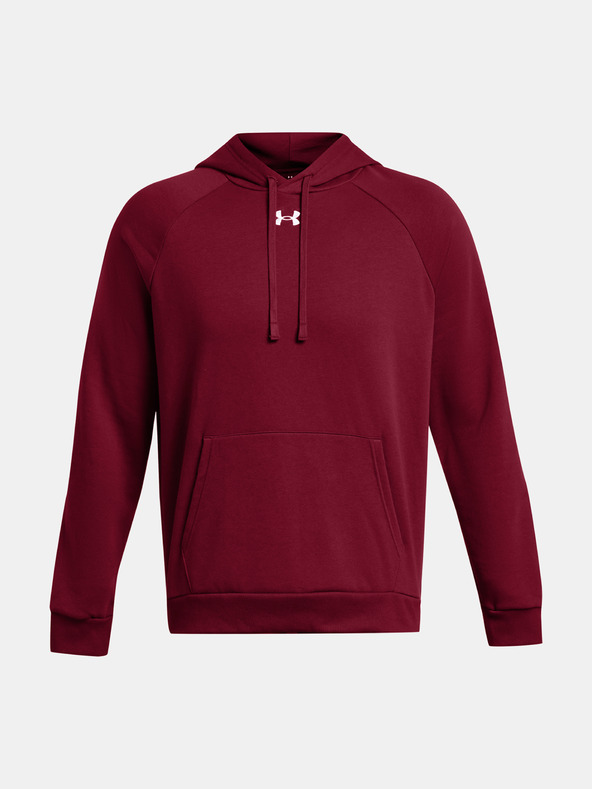 Under Armour Pánská mikina Under Armour UA Rival Fleece Hoodie-RED