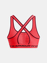 Under Armour Dámská podprsenka Under Armour Crossback Mid Bra-RED