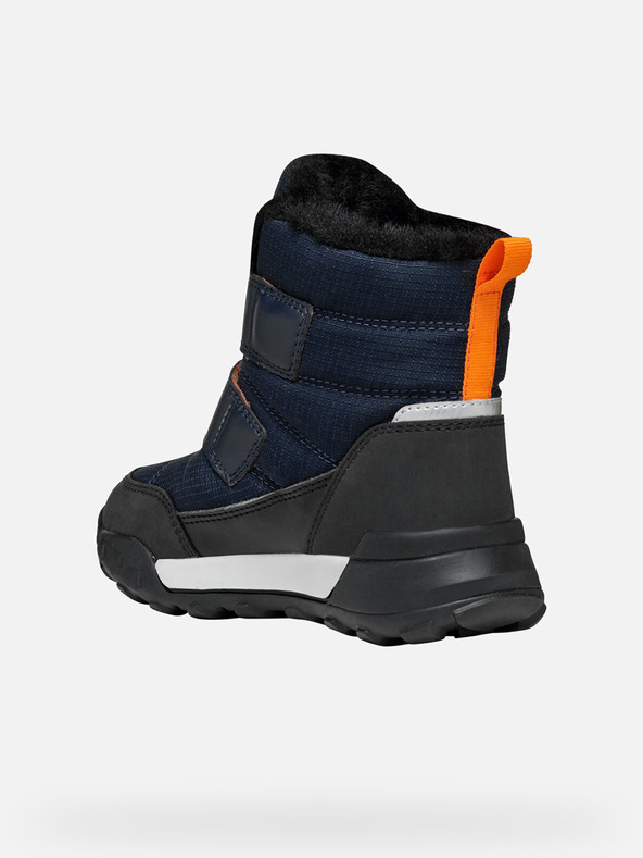 Geox Tmavě modrá chlapecká zimní obuv Geox Trekkyup  B Abx