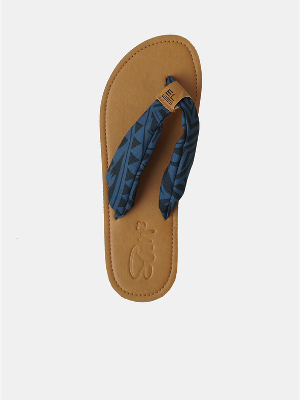 Sam 73 Modré dámské vzorované žabky SAM 73