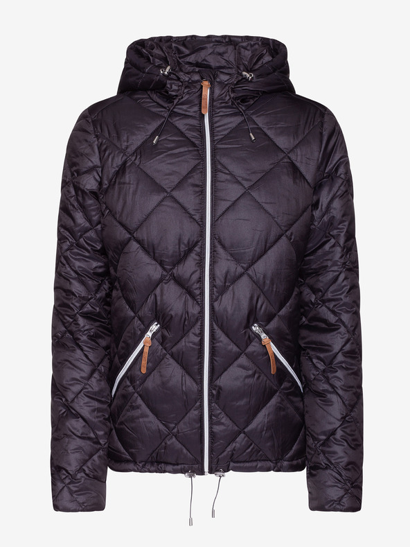 Sam 73 Tmavě šedá dámská prošívaná bunda Sam 73