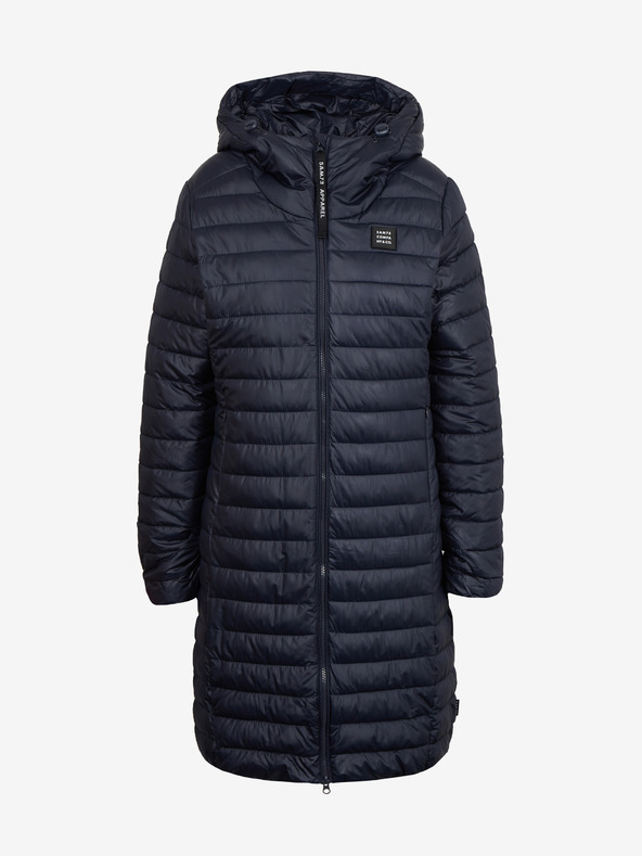 Sam 73 Tmavě modrý dámský prošívaný kabát Sam 73