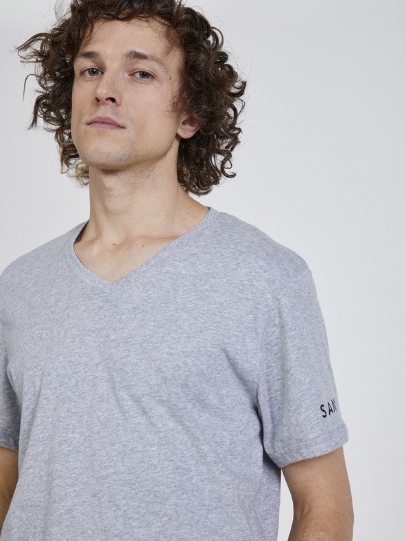 Sam 73 Šedé pánské tričko SAM 73 Blane