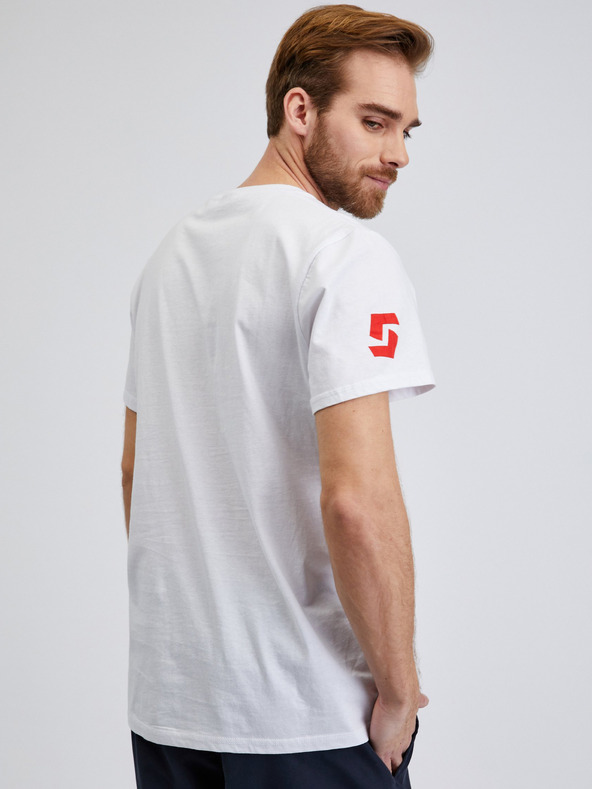 Sam 73 Bílé pánské tričko s nápisem SAM 73 Vincent