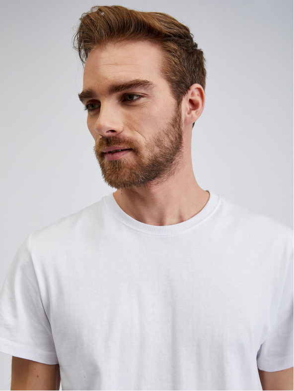 Sam 73 Bílé pánské tričko s nápisem SAM 73 Vincent