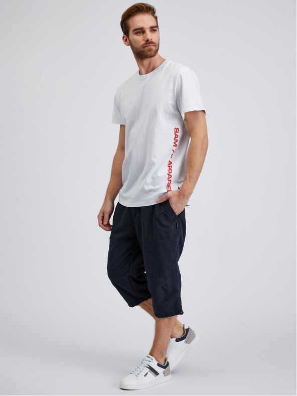 Sam 73 Bílé pánské tričko s nápisem SAM 73 Vincent