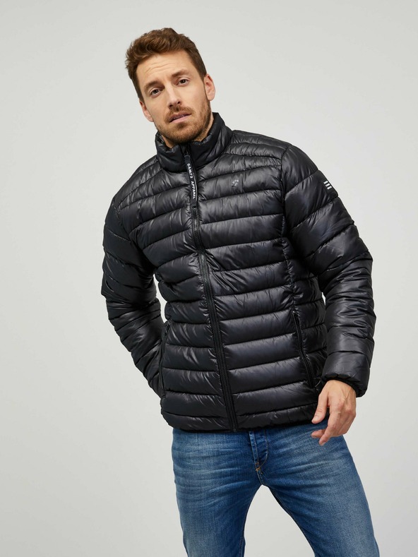 Sam 73 Černá pánská prošívaná bunda SAM 73 Otto