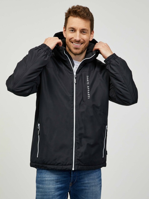 Sam 73 Černá pánská lehká bunda SAM 73 Sigmund