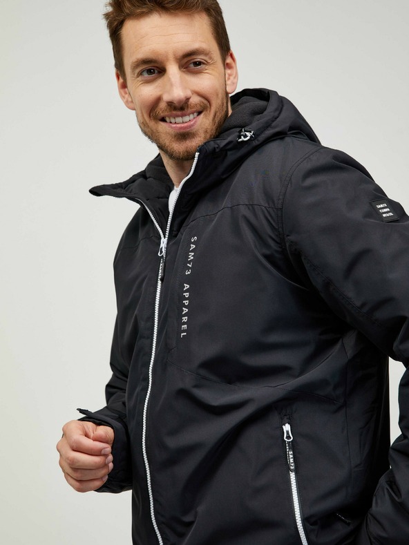 Sam 73 Černá pánská lehká bunda SAM 73 Sigmund