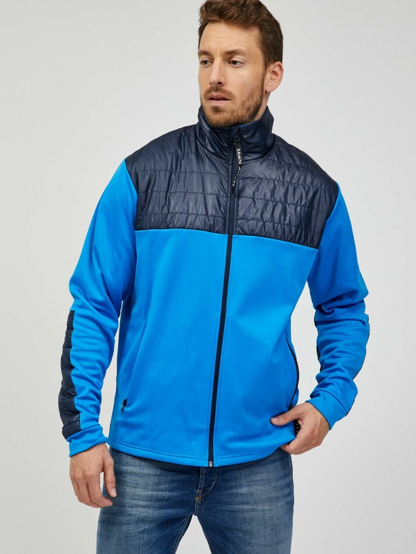 Sam 73 Modrá pánská mikina se zipem SAM 73 Judin