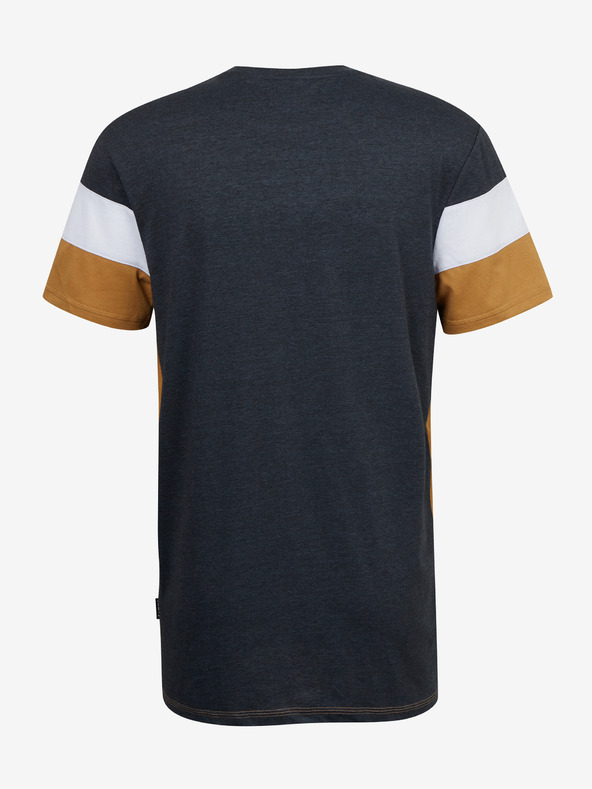 Sam 73 Šedo-hnědé pánské tričko SAM 73 Kavix