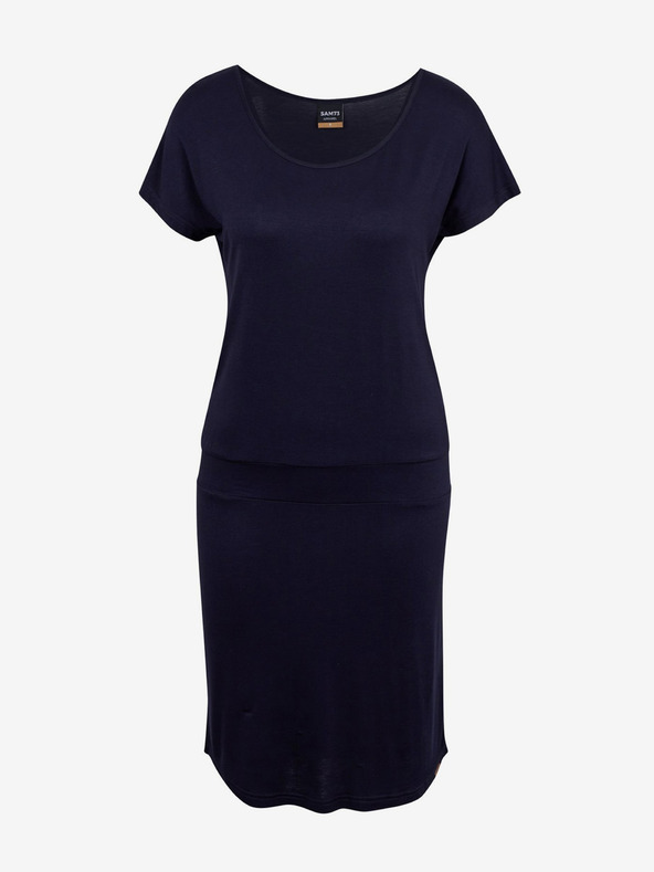 Sam 73 Tmavě modré dámské basic šaty SAM73 Corvus